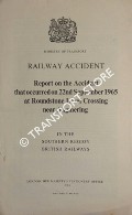 Railway Accident - Report on the Accident that occurred on 22nd September 1965 at Roundstone Level Crossing near Angmering in the Southern Region British Railways by Ministry of Transport